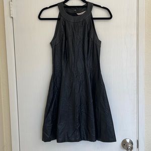 Rachel Rachel Roy black faux leather dress